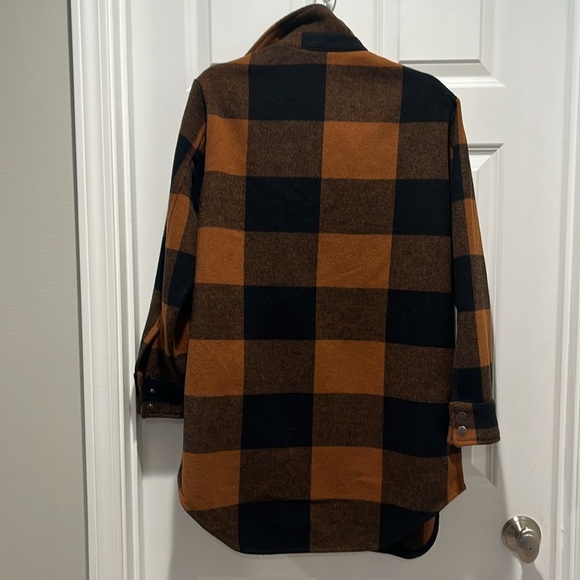 RD STYLE conscious Eldridge Plaid Check Shirt Jacket Shacket Size XS oversized - Picture 10 of 13
